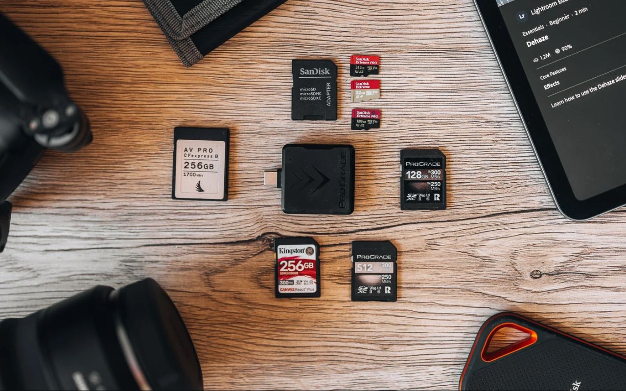 انواع کارت حافظه و رم میکرو اس دی دوربین ورزشی Sandisk