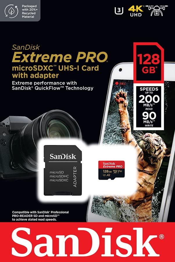 کارت حافظه SanDisk Extreme Pro microSD - 128GB